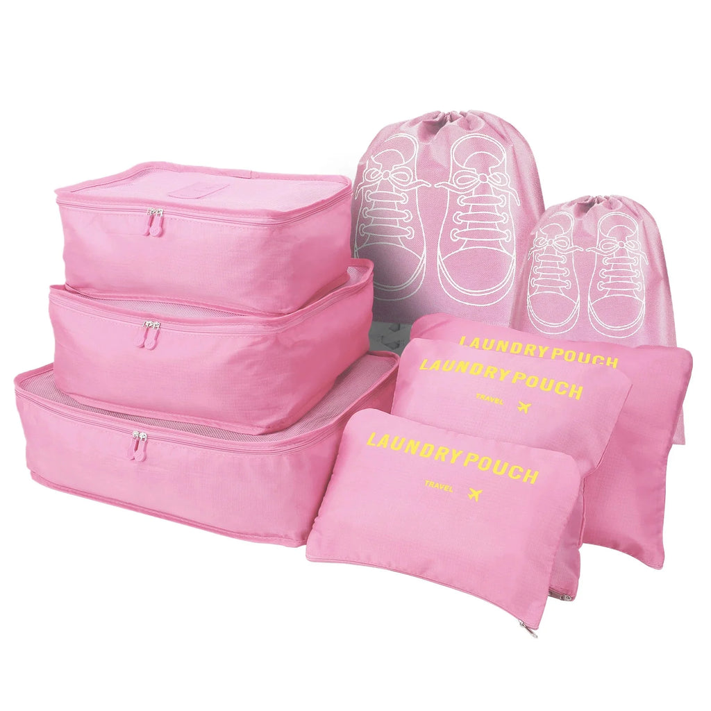 8-Piece Travel Packing Cube Set – Luggage Organizer Bags for Suitcases, Carry-On, Clothes & Accessories