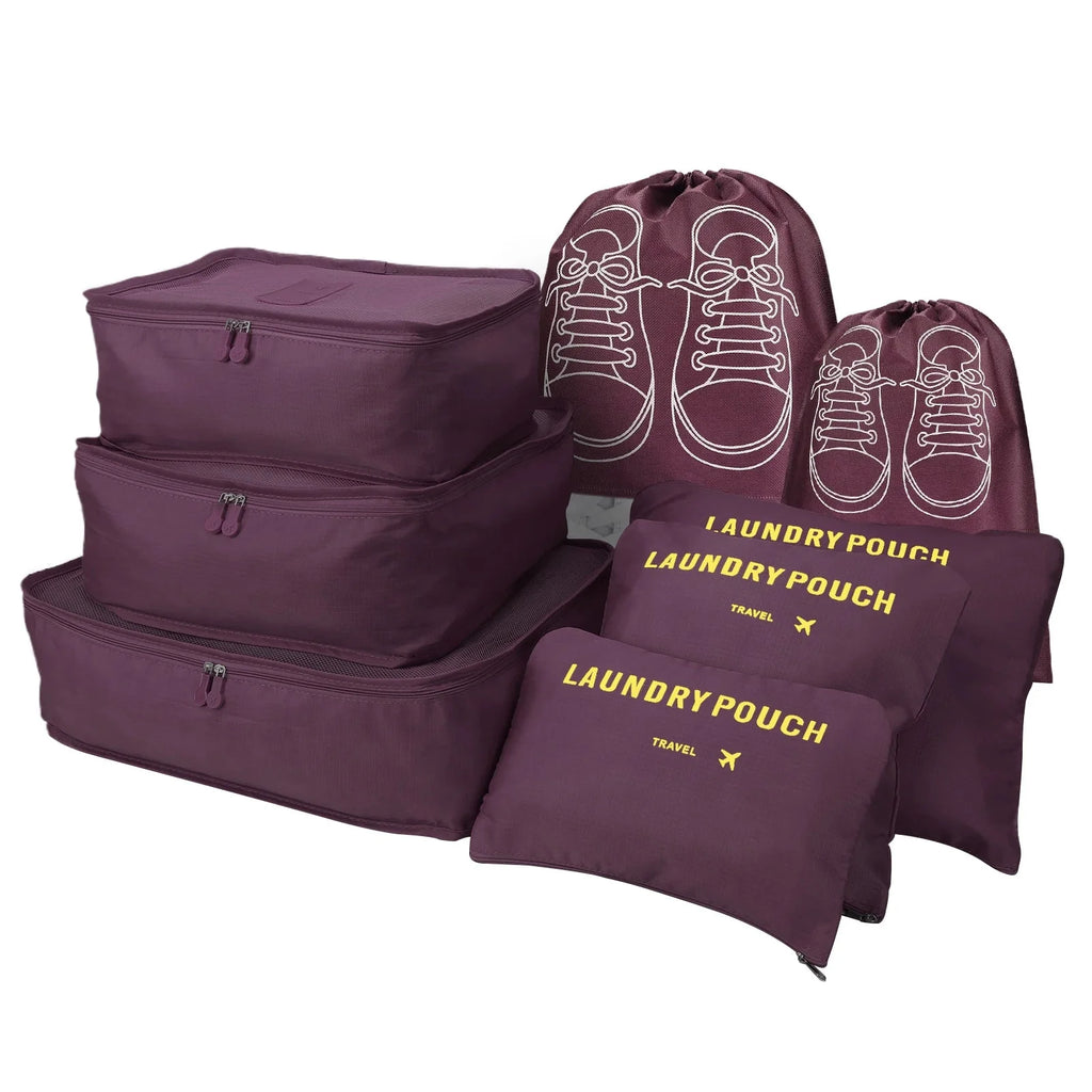 8-Piece Travel Packing Cube Set – Luggage Organizer Bags for Suitcases, Carry-On, Clothes & Accessories