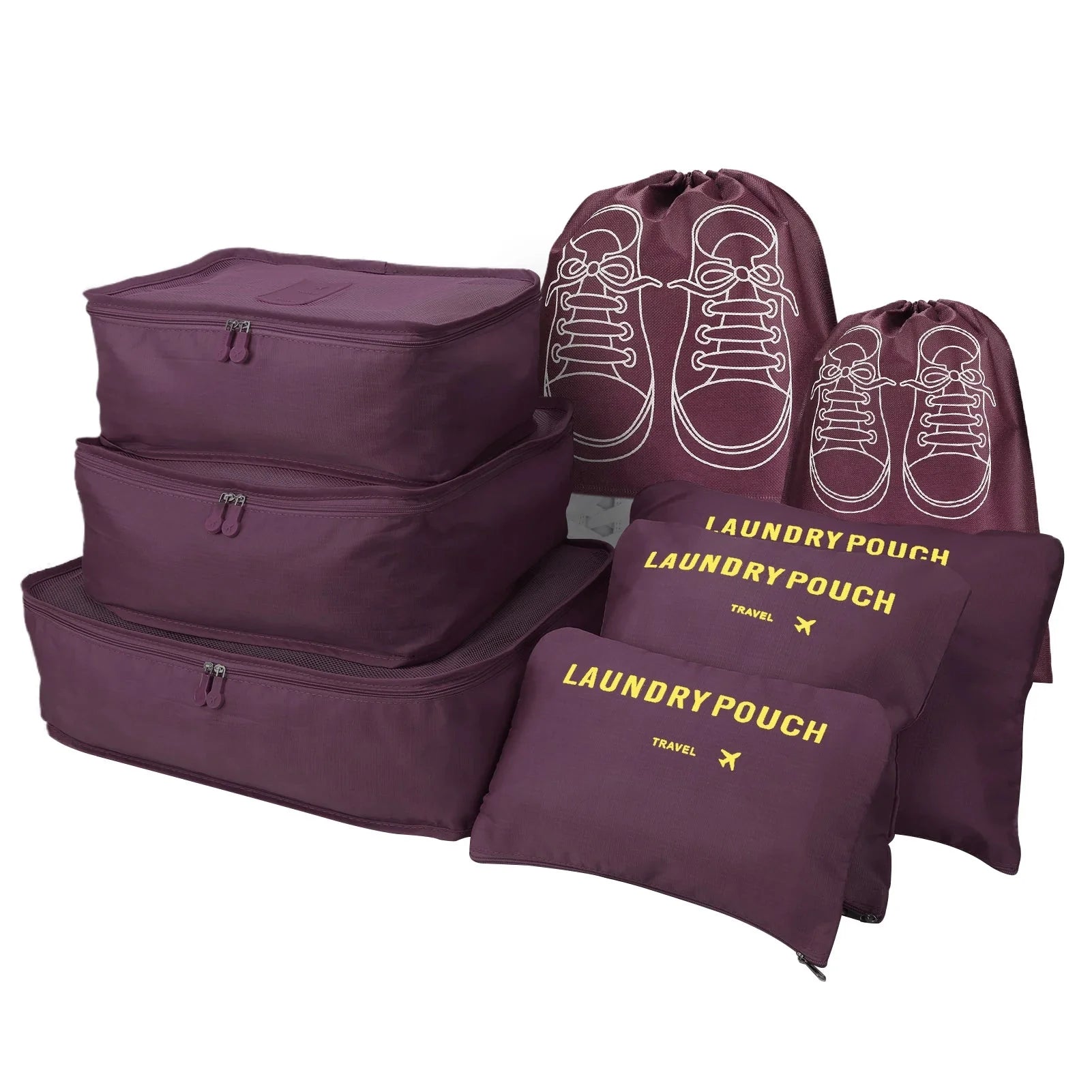 8-Piece Travel Packing Cube Set – Luggage Organizer Bags for Suitcases, Carry-On, Clothes & Accessories