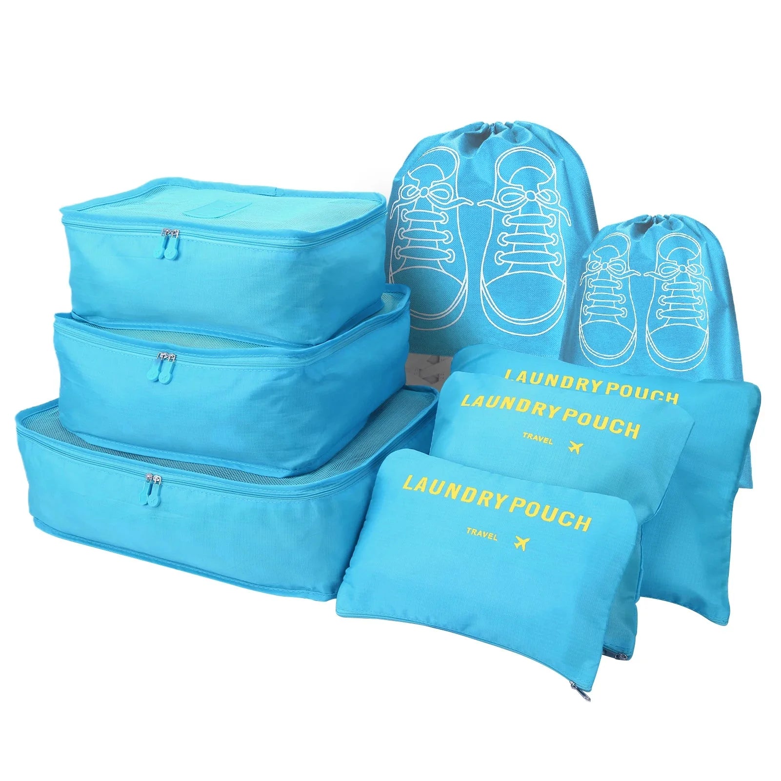 8-Piece Travel Packing Cube Set – Luggage Organizer Bags for Suitcases, Carry-On, Clothes & Accessories