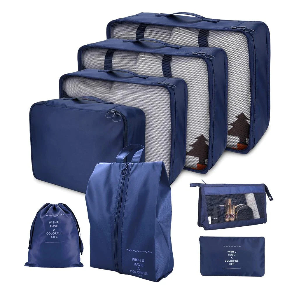 8-Piece Travel Packing Cube Set – Luggage Organizer Bags for Suitcases, Carry-On, Clothes & Accessories