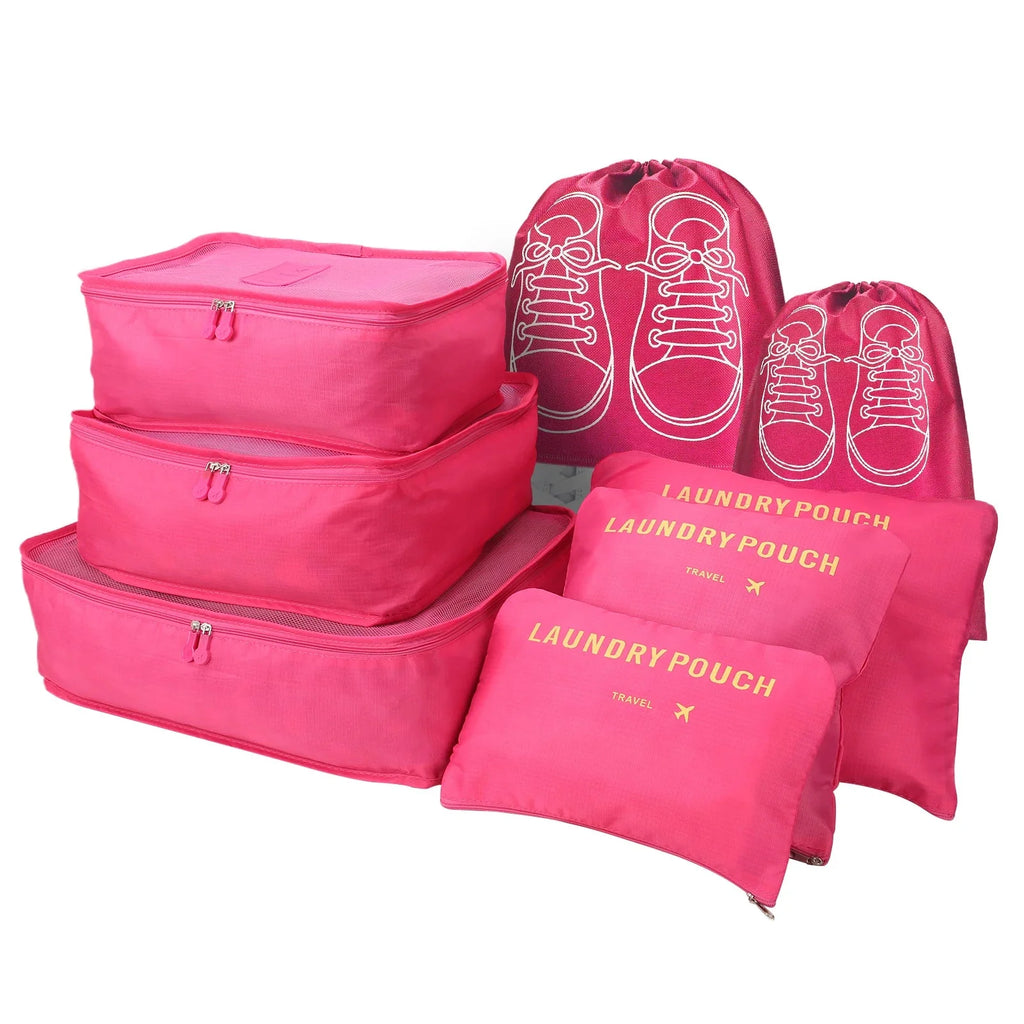 8-Piece Travel Packing Cube Set – Luggage Organizer Bags for Suitcases, Carry-On, Clothes & Accessories