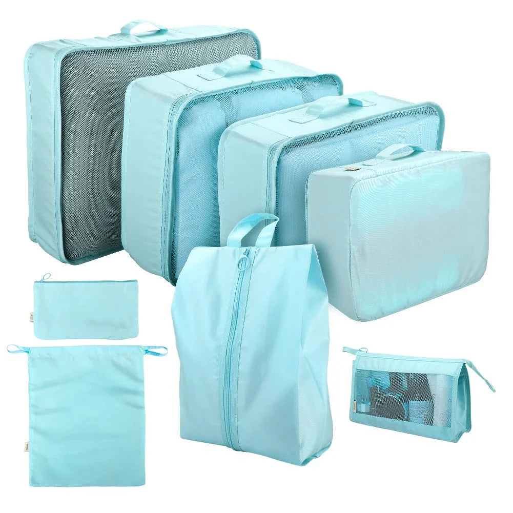 8-Piece Travel Packing Cube Set – Luggage Organizer Bags for Suitcases, Carry-On, Clothes & Accessories